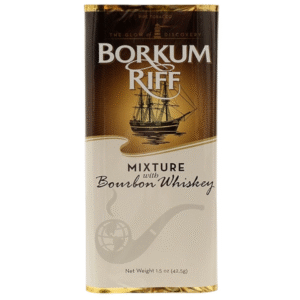 Paquete de tabaco para pipa Borkum Riff Bourbon Whiskey 50 gramos mezcla aromática con whisky bourbon